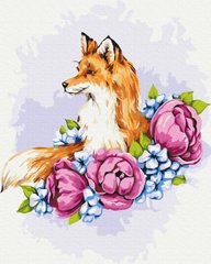 Рисунок по цифрам Цветочная лиса © Anna Kulyk (BS53587) (Без коробки)