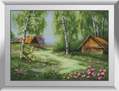 Алмазна мозаїка Весняні будиночки Dream Art (DA-31213) фото інтернет-магазину Raskraski.com.ua