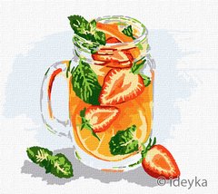 Картина за номерами Апельсиновий коктейль (KHO5626) Идейка (Без коробки)