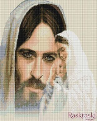 Алмазная техника Взгляд Иисуса ColorArt (CLR-PSP094, На подрамнике) фото интернет-магазина Raskraski.com.ua