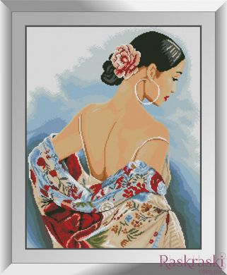 Картина алмазная вышивка Цветной шарф Dream Art (DA-31463, Без подрамника) фото интернет-магазина Raskraski.com.ua