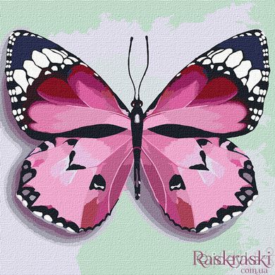 Розмальовка по номерах Рожевий метелик (KHO4209) Идейка (Без коробки)