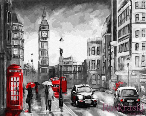 Картина по номерам Дождливый Лондон (BK-GX34234) (Без коробки)