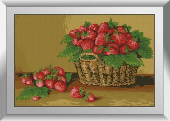 Алмазная мозаика Лукошко клубники Dream Art (DA-31413, Без подрамника) 48 x 73 см фото интернет-магазина Raskraski.com.ua