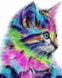 Картина по номерам Радужный котенок (VP625) Babylon — фото комплектации набора
