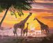 Картина по номерам Семья жирафов ©ArtAlekhina (KH4353) Идейка — фото комплектации набора