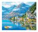 Картина раскраска Альпийская деревня (KH2143) Идейка — фото комплектации набора
