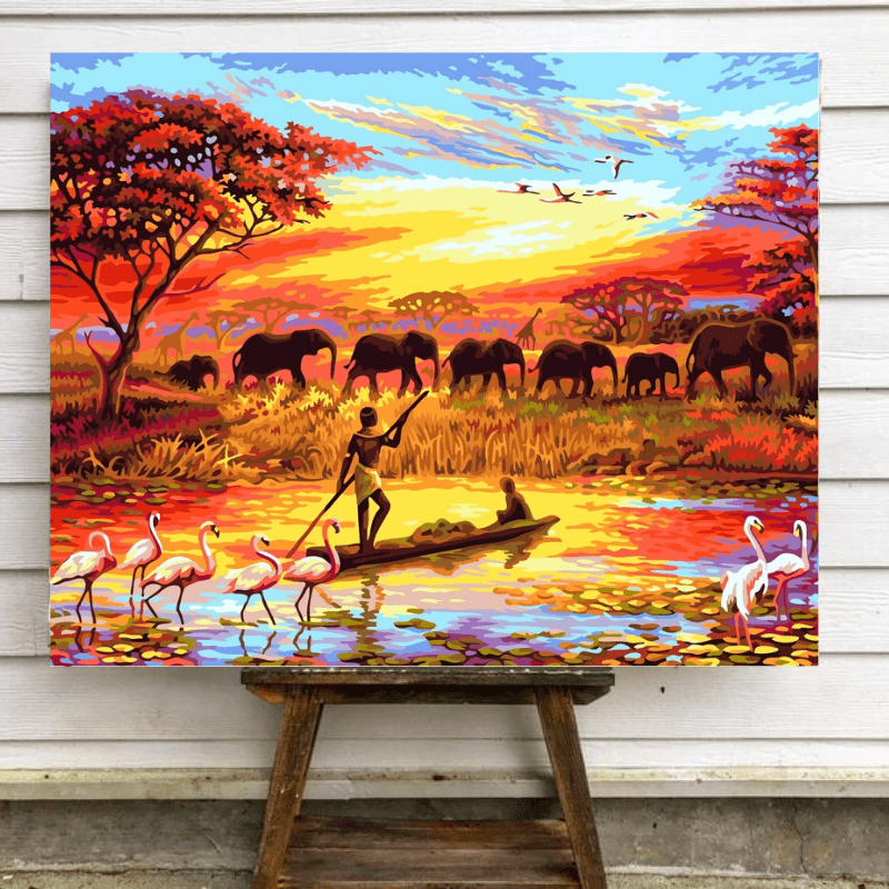 Paintboy / Картина по номерам «Абстрактный слон»