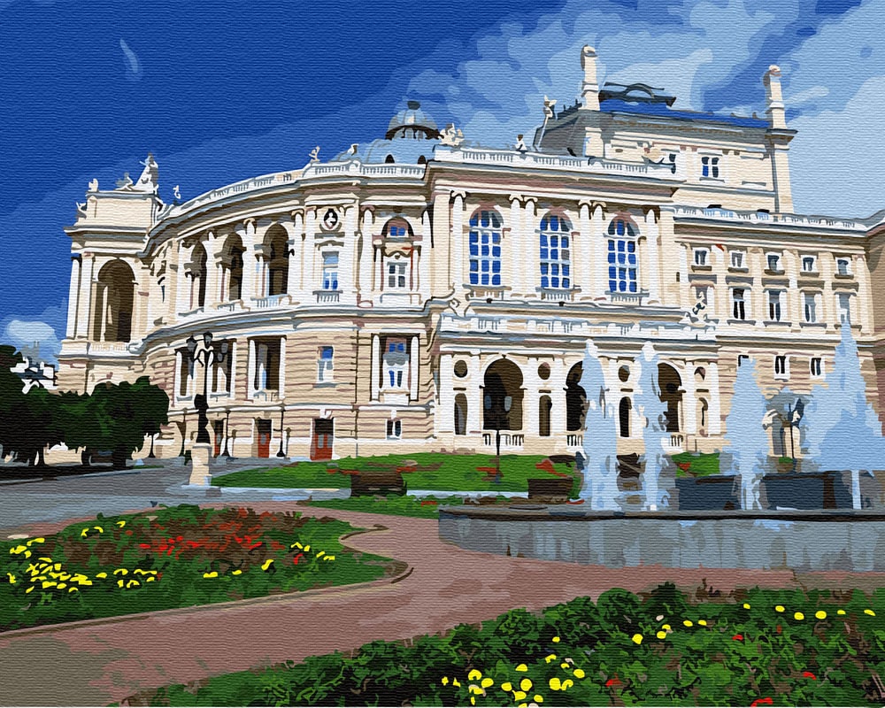 Картина по номерам Одесский театр оперы и балета