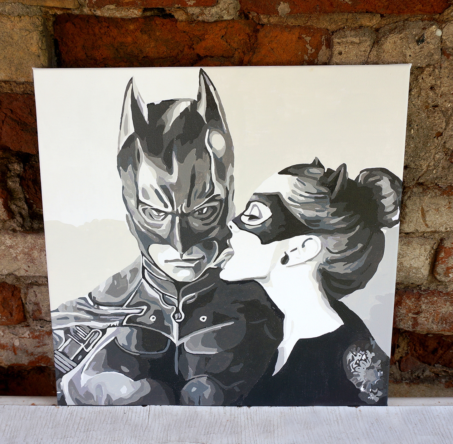 Картина за номерами Бетмен і Женка кішка